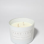 Limoncello 12 oz scented candle White Vessel with Carved Moons lid