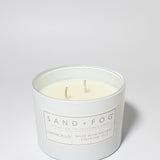 Limoncello 12 oz scented candle White Vessel with Carved Moons lid