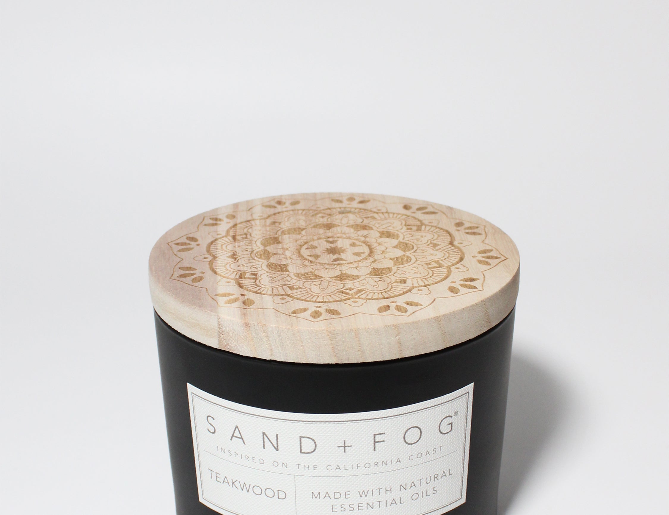 Teakwood 12oz scented candle