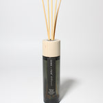 Tahitian Vanilla reed diffuser Black Milky glass with Wood Top