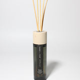 Tahitian Vanilla reed diffuser Black Milky glass with Wood Top