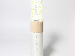 Limoncello reed diffuser White Eggshell vessel with Wood top