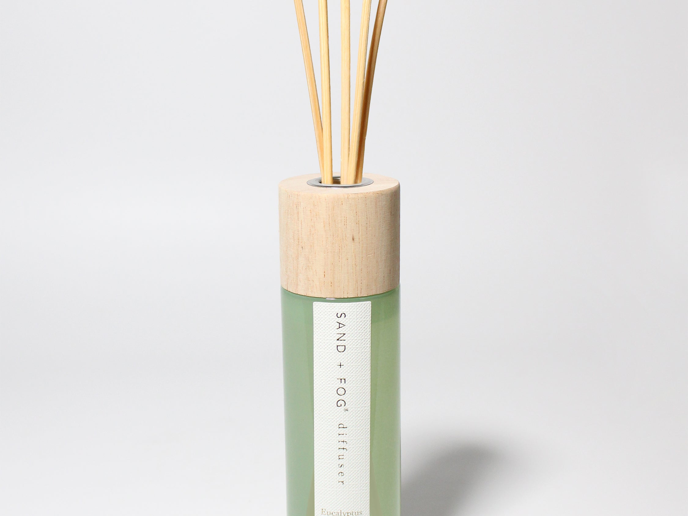 Eucalyptus Spearmint reed diffuser Dusty Sage Glass with Wood top