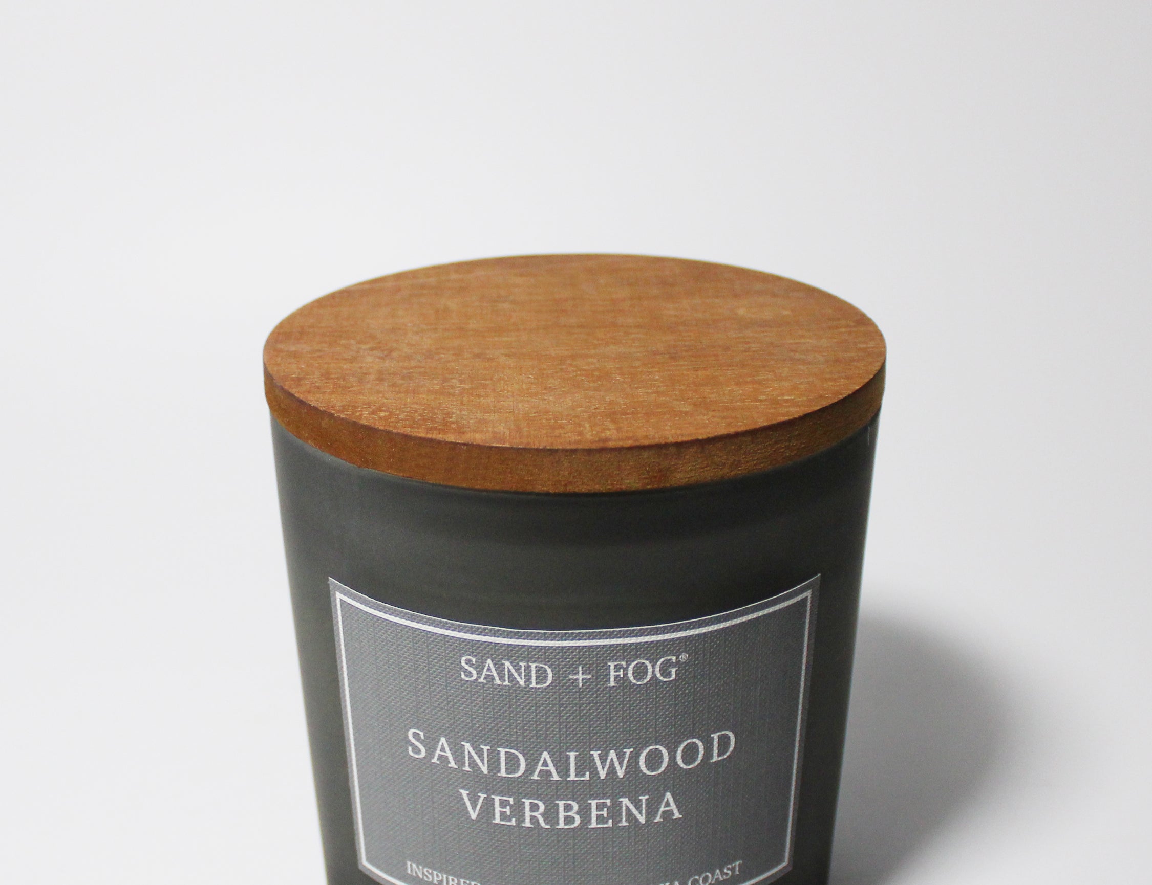 Sandalwood Verbena 21 oz candle with a lid