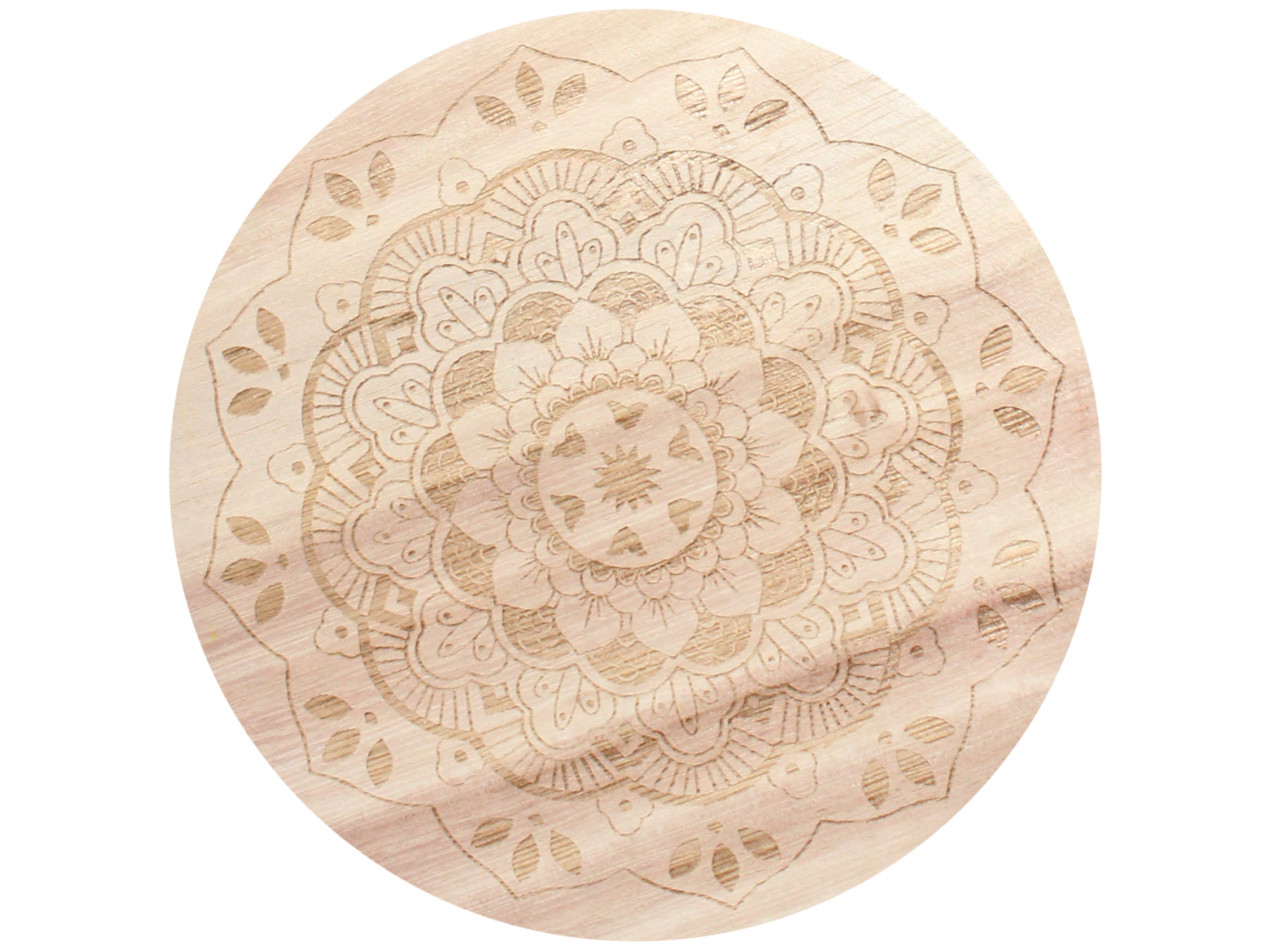 Mango Tangerine 12 oz scented candle White vessel with Mandala carved lid