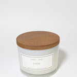 Chai 12 oz scented candle White vessel with Wood Lid