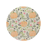 Orange & Clove 21 oz scented candle White vessel with Painted Pumpkin Vine wood lid