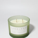 Golden Nutmeg 12 oz scented candle Sage vessel with Painted Wreath lid