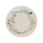 Golden Nutmeg 12 oz scented candle Sage vessel with Painted Wreath lid