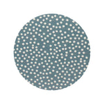 Midnight Blue Citrus 12 oz scented candle Blueish Gray vessel with Painted Dot lid