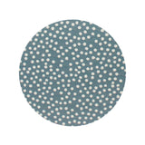 Midnight Blue Citrus 12 oz scented candle Blueish Gray vessel with Painted Dot lid