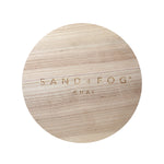 Chai 35 oz scented candle Black vessel with Sand+Fog wood lid