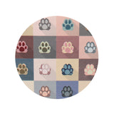 Sand + Paws California Beach House 12 oz scented candle Blush vessel with Painted Paw Grid lid