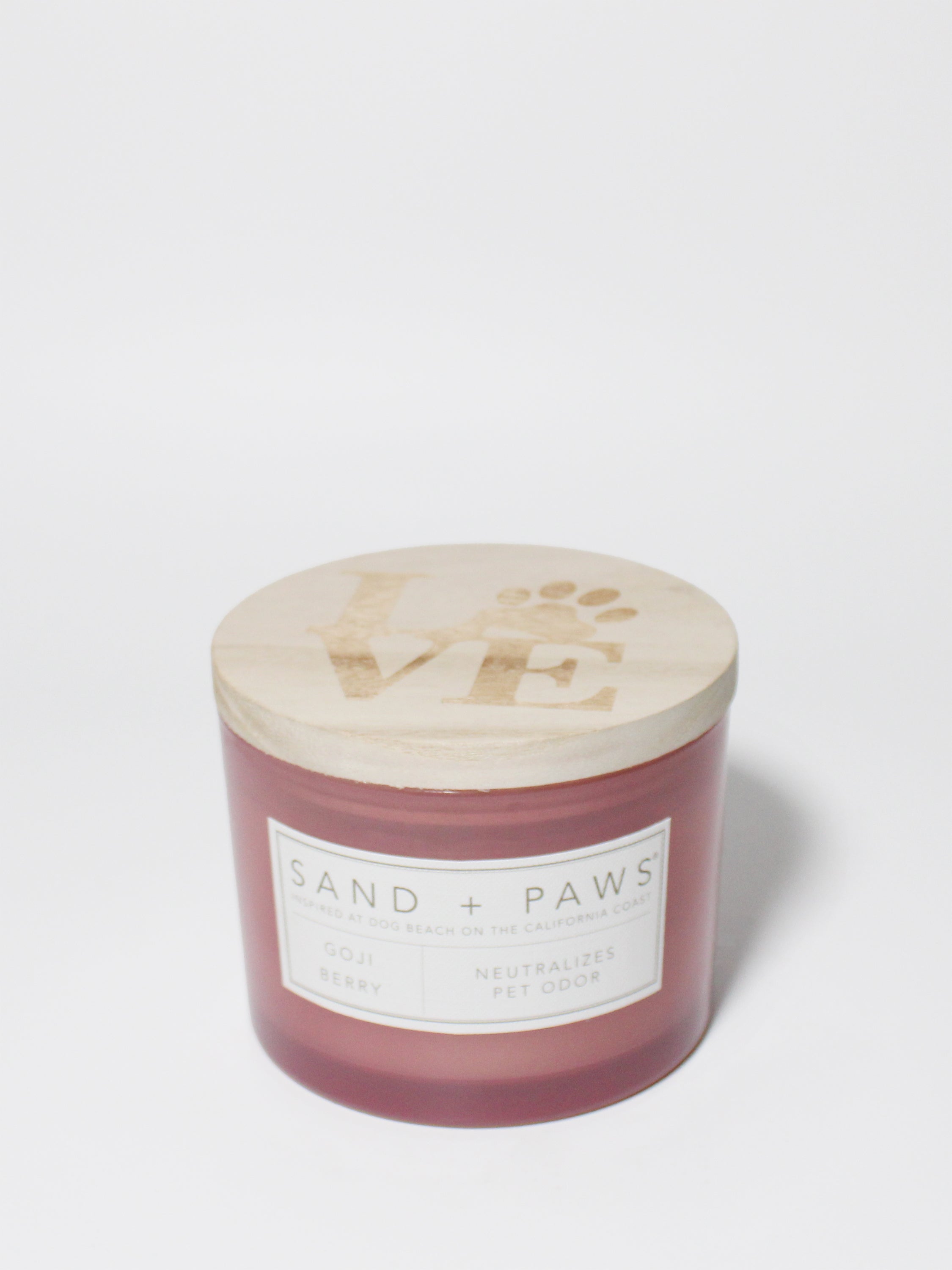 Sand + Paws Goji Berry 12 oz scented candle Sand + Fog