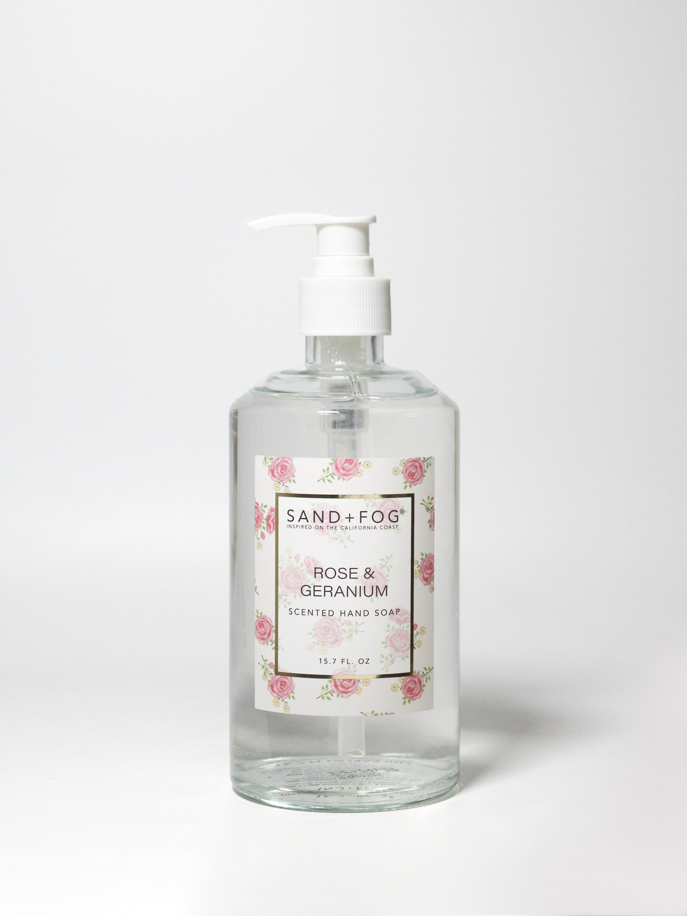 Rose & Geranium 15.7 oz Liquid Hand Soap – Sand + Fog