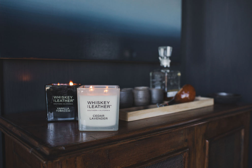 Whiskey and Leather Candles