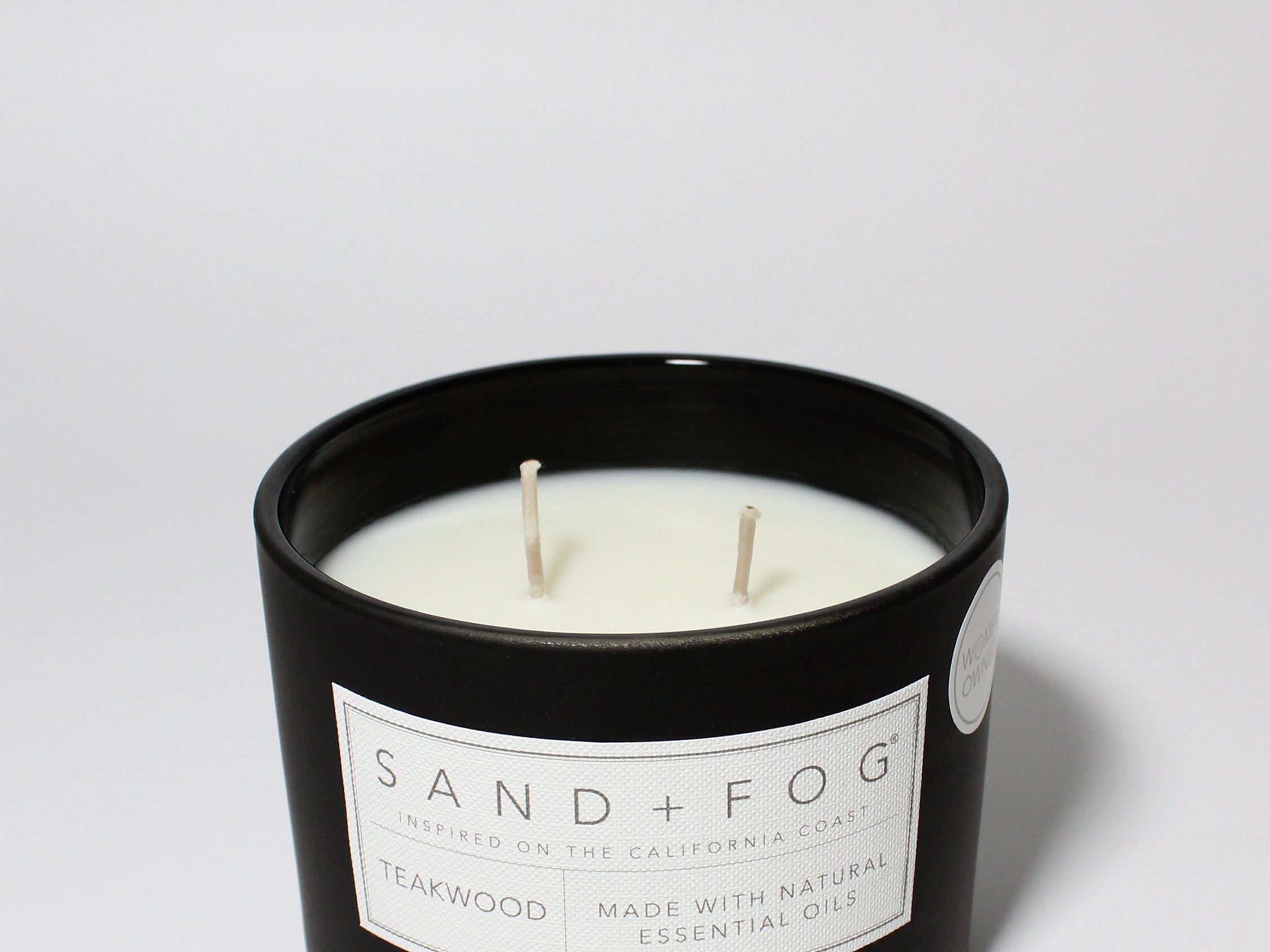 Z CANDLES Teakwood, Matte Black Candle 12 oz. black12teakwood