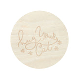 Sand + Paws Sage & Sea Salt 12 oz scented candle Cobalt vessel with Hug your Cat Lid