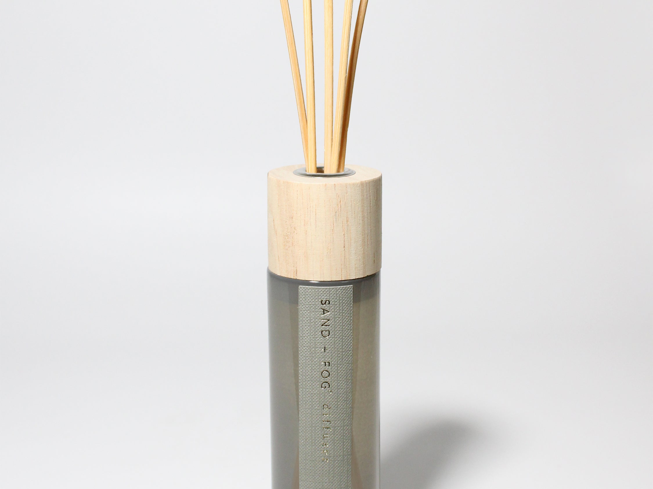 Teakwood reed diffuser Gray Glass with Wood lid