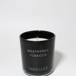 Weathered Tobacco 12 oz scented candle Black vessel with Black lid