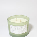 Apple Spice 12 oz scented candle Sage vessel with Pumpkin painted lid