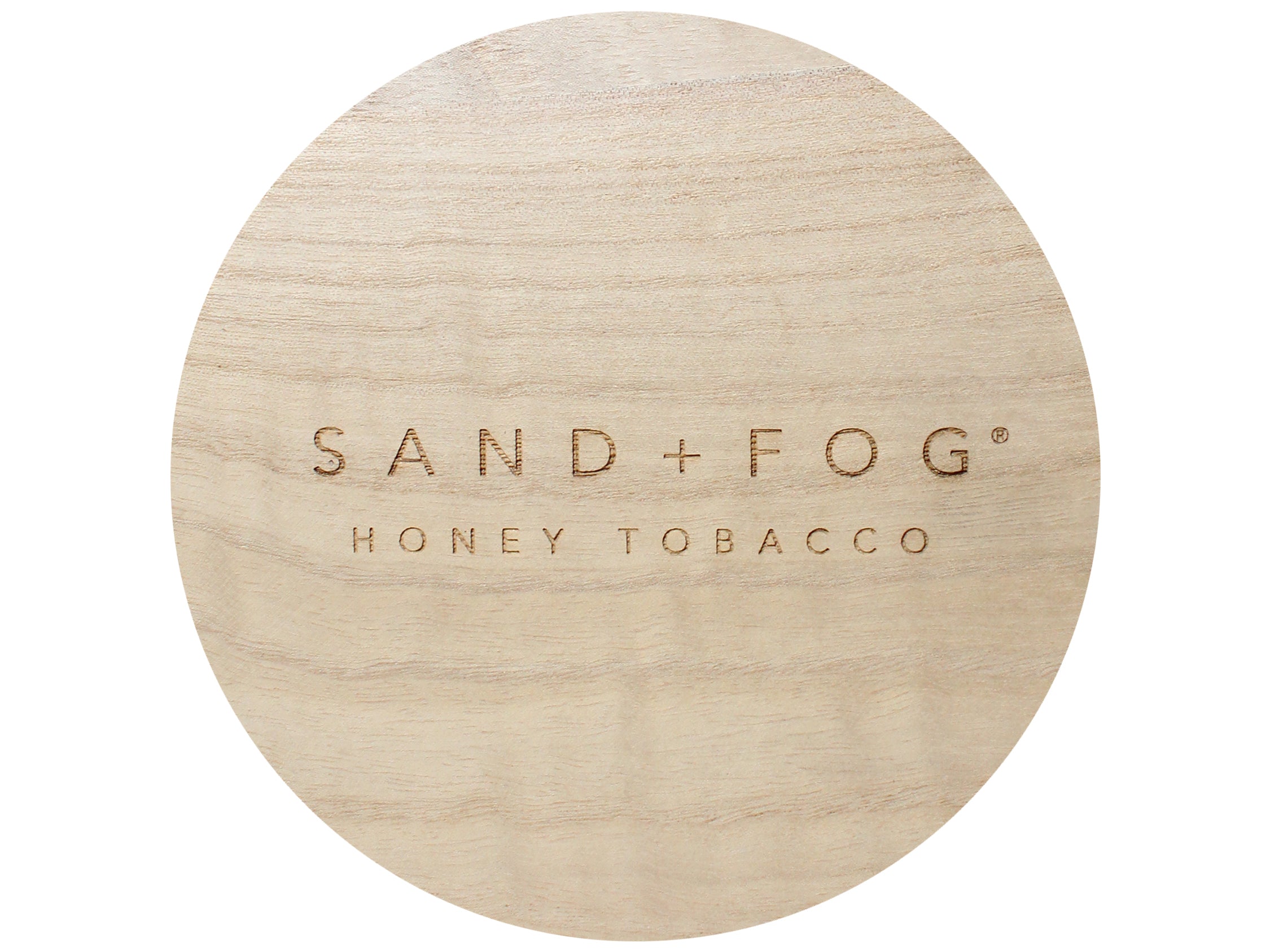 Honey Tobacco 23 oz scented candle Gray vessel with Sand+Fog wood lid