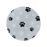 Sand + Paws Weathered Spice 12 oz scented candle Gray vessel with Painted Paw Print Lid