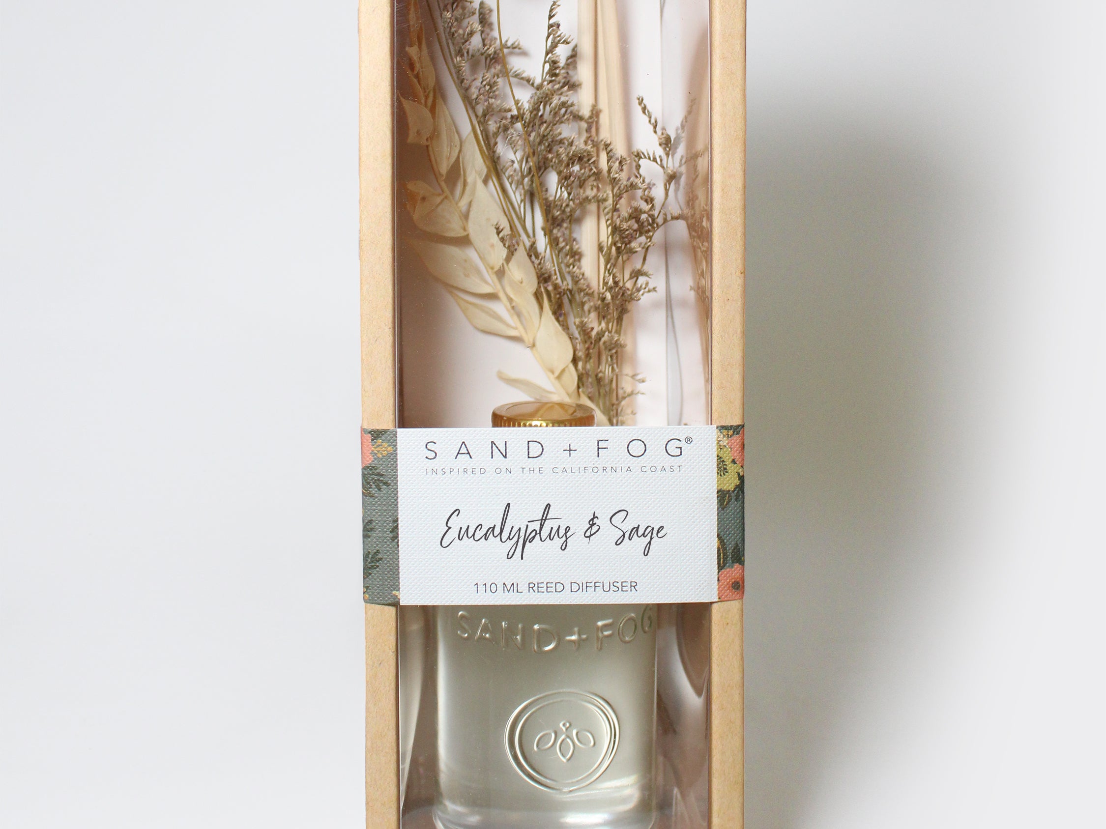 Saje Reed Diffuser Eucalyptus & Sage 110 ml Reed Diffuser – Sand + Fog