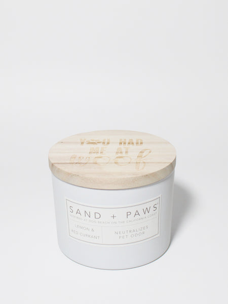 Sand + Paws Lemon & Red Currant 12 oz scented candle – Sand + Fog