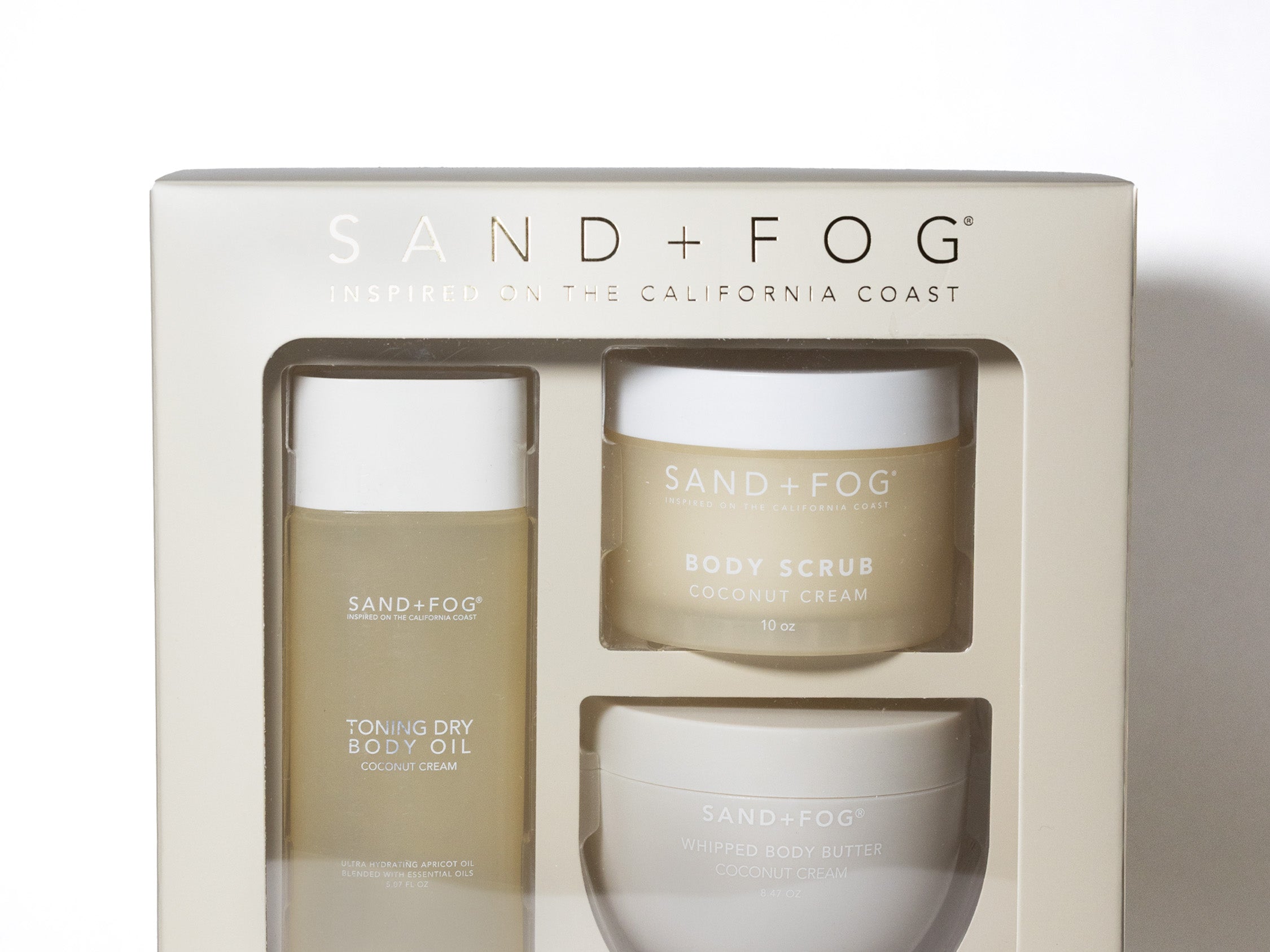 sand and fog coconut and palm Coconut Cream Body Care Set