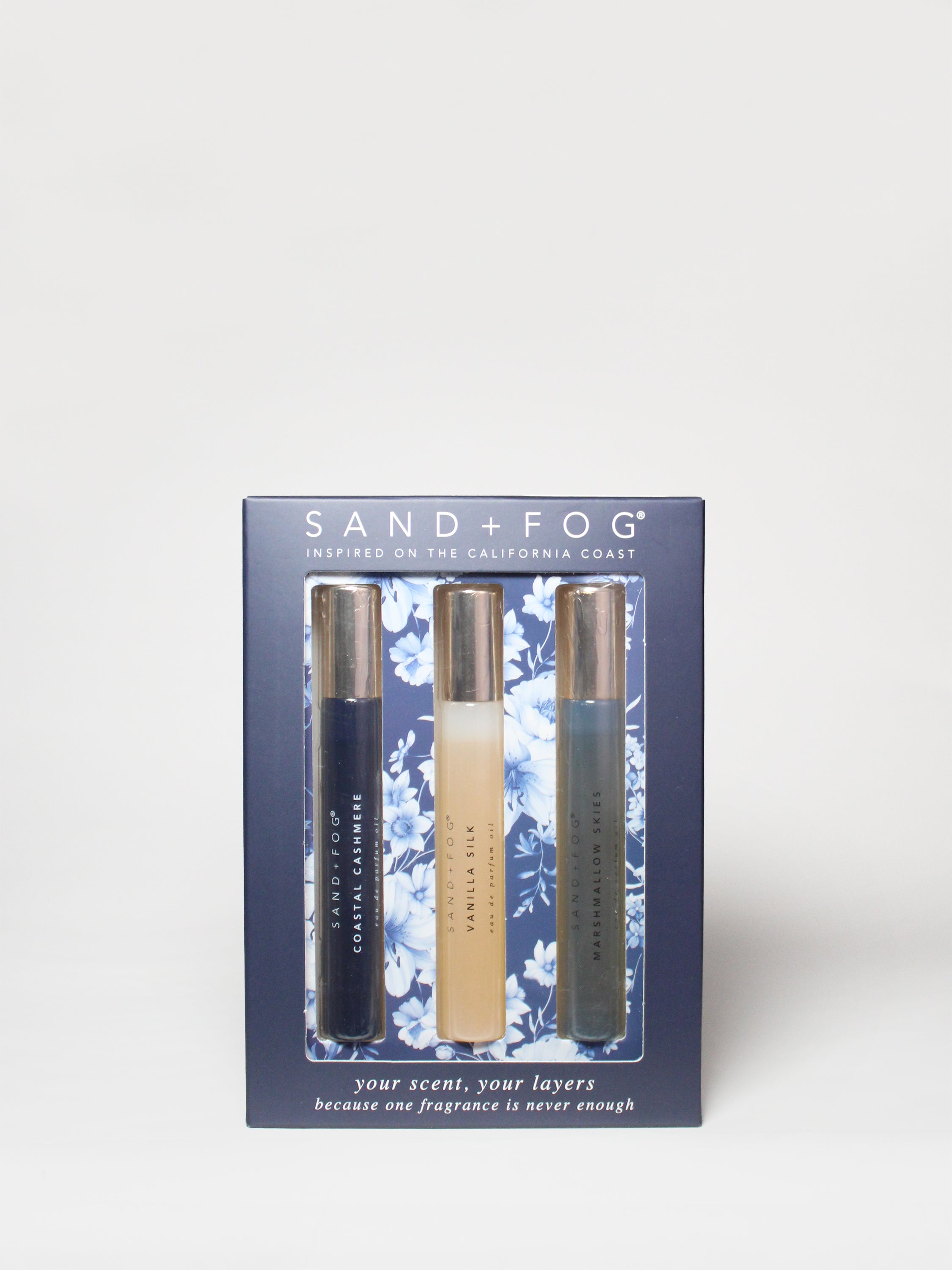 Exploratory Perfume Oil Rollerball Set - Sunlit Shores – Sand + Fog
