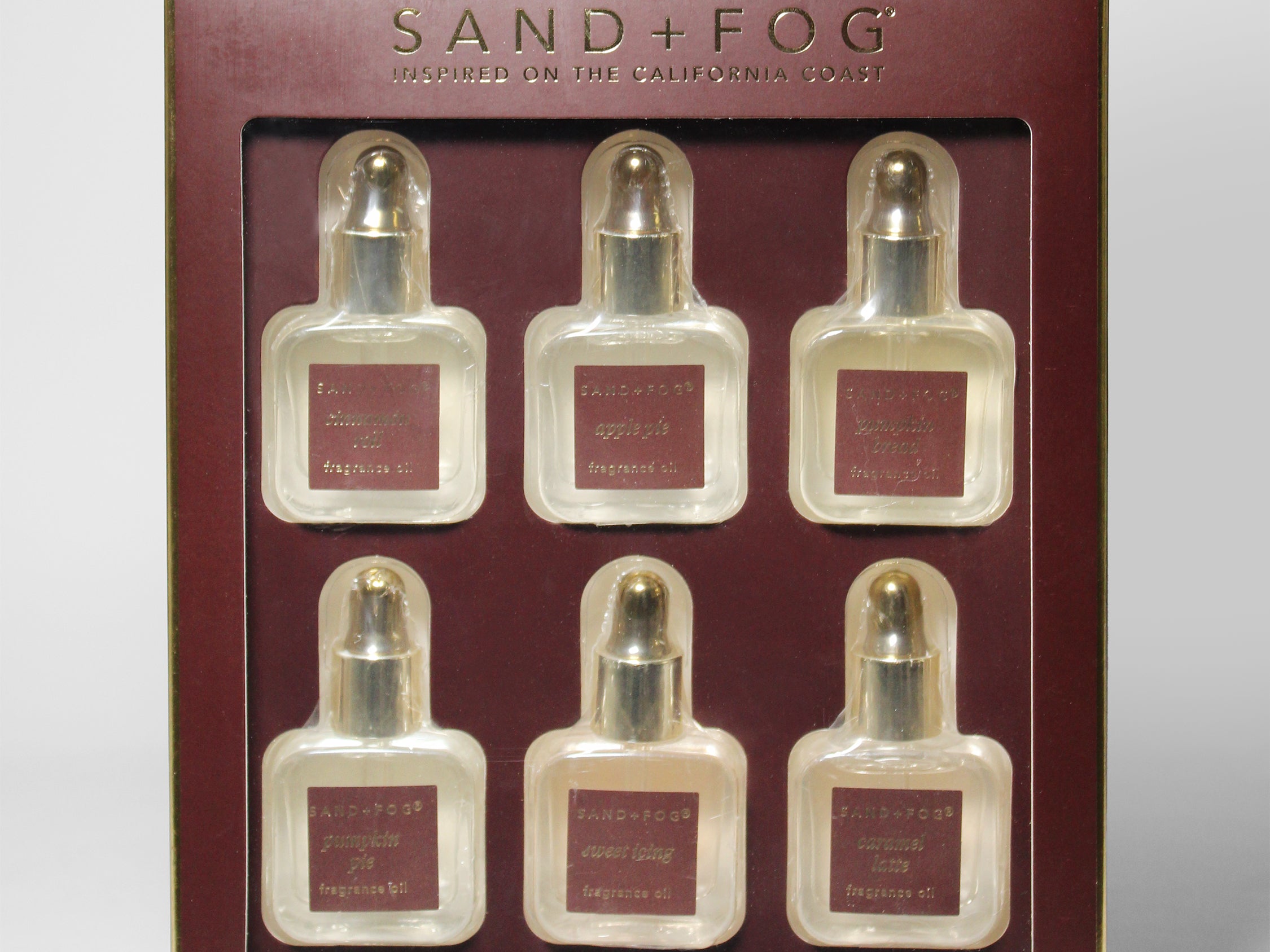 6 Pack of 10 ml Fragrance Diffuser Oils – Sand + Fog