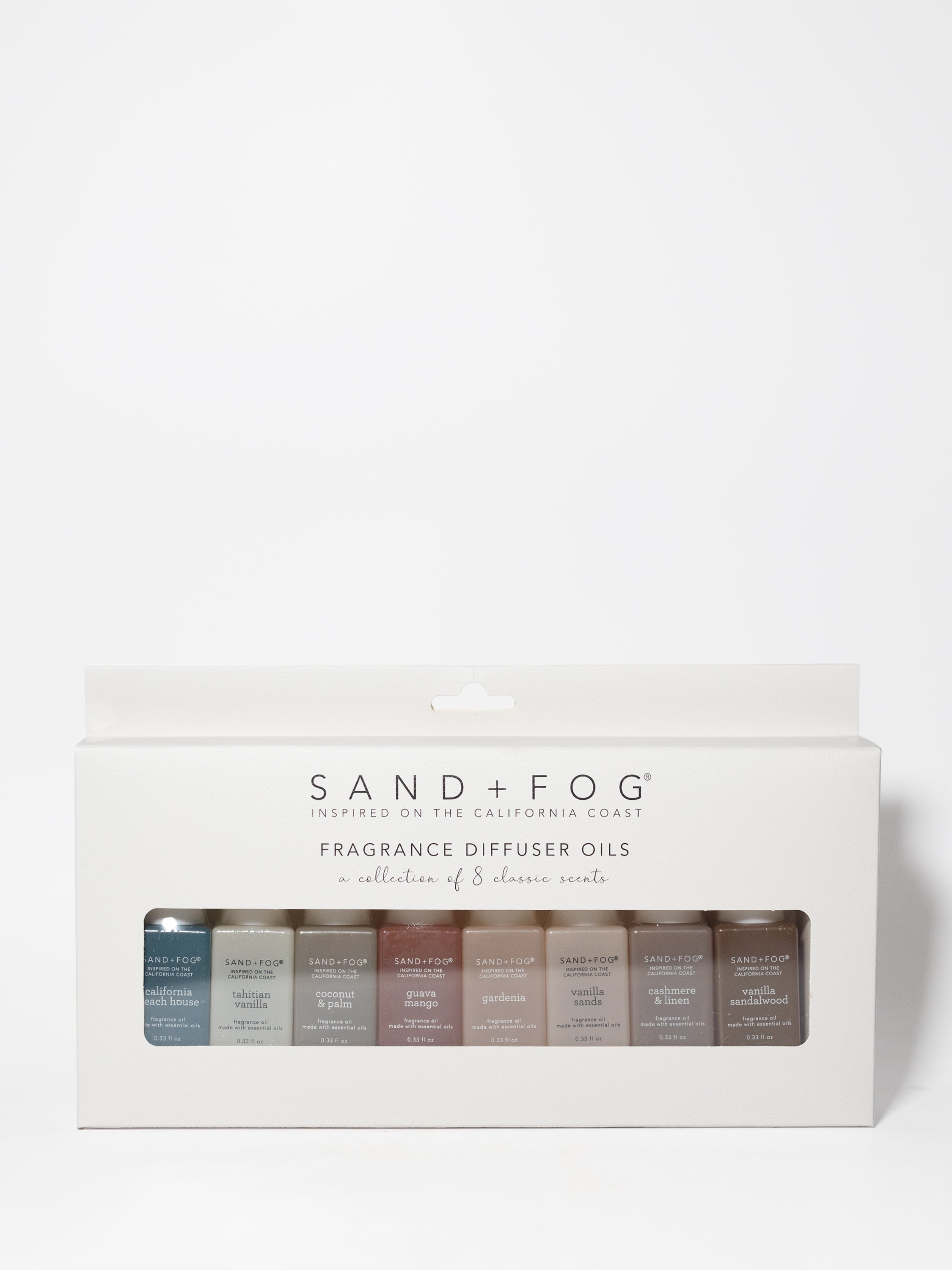 8 Pack of 10 ml Fragrance Diffuser Oils – Sand + Fog