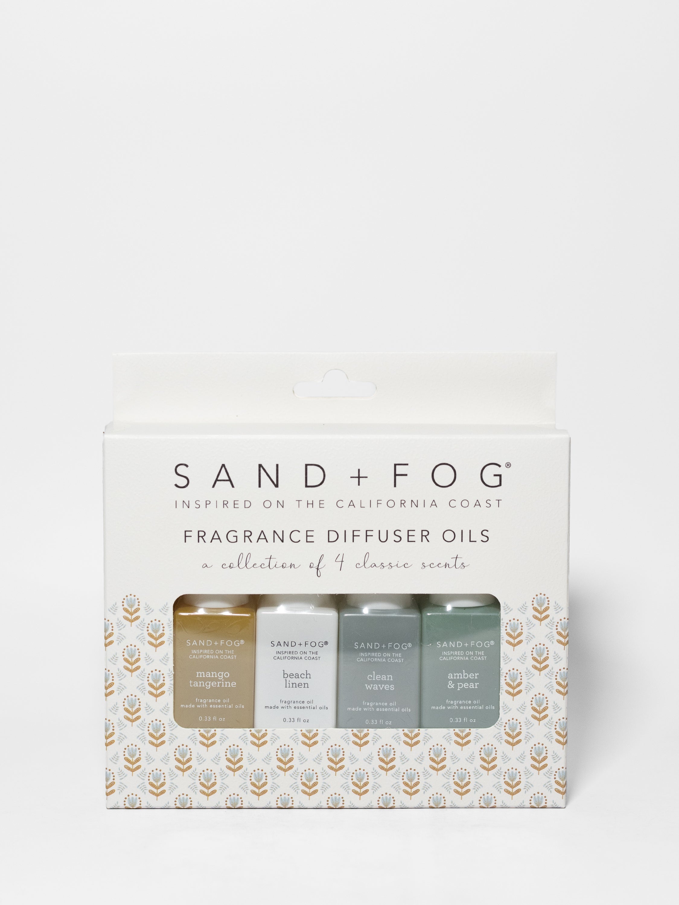 4 Pack of 10 ml Fragrance Diffuser Oils – Sand + Fog
