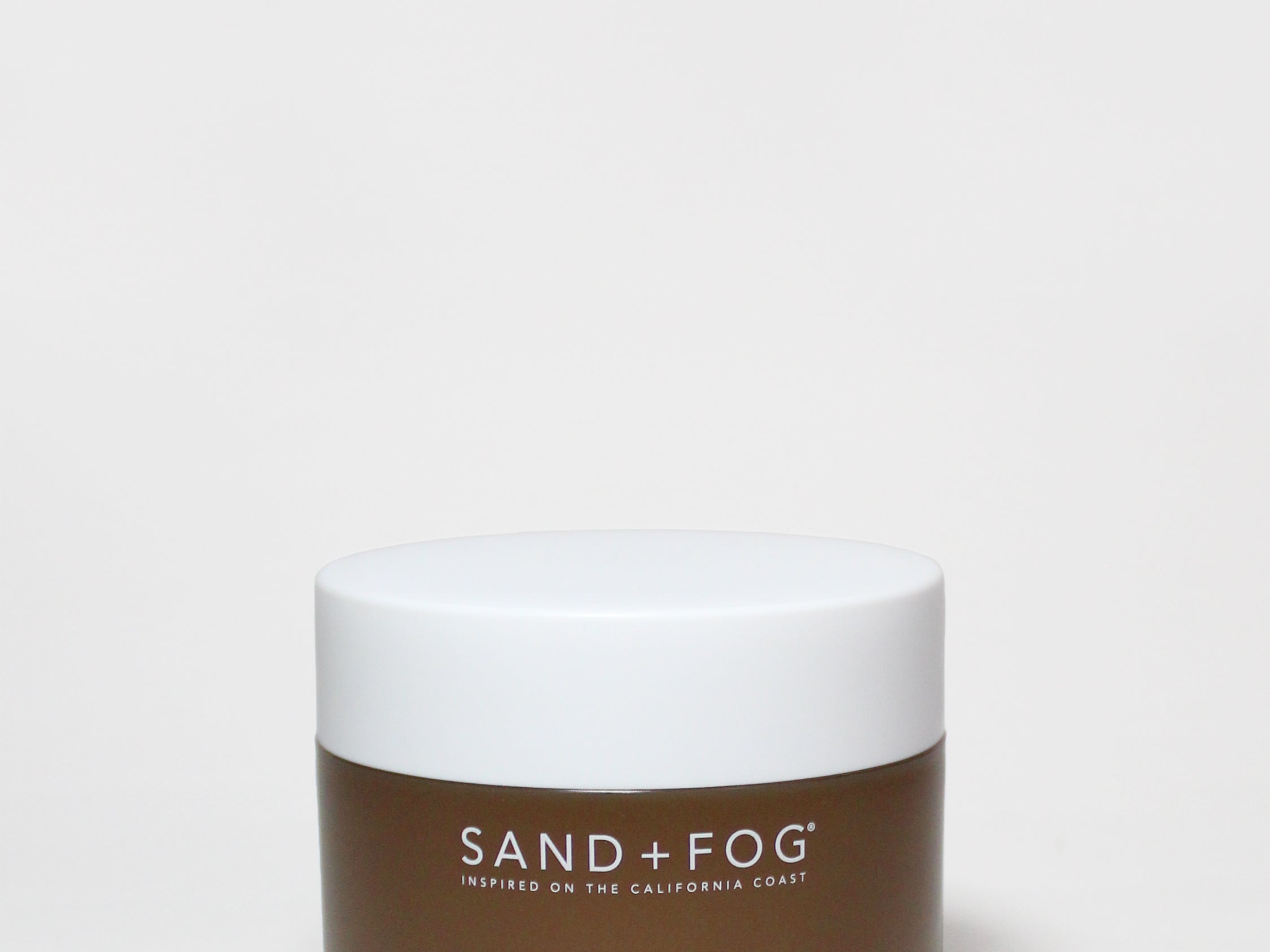 SAND+FOG body scrub jar: santal & vanilla, 12.7 oz