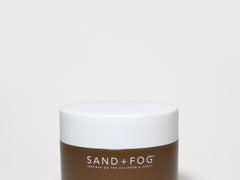 SAND+FOG body scrub jar: santal & vanilla, 12.7 oz