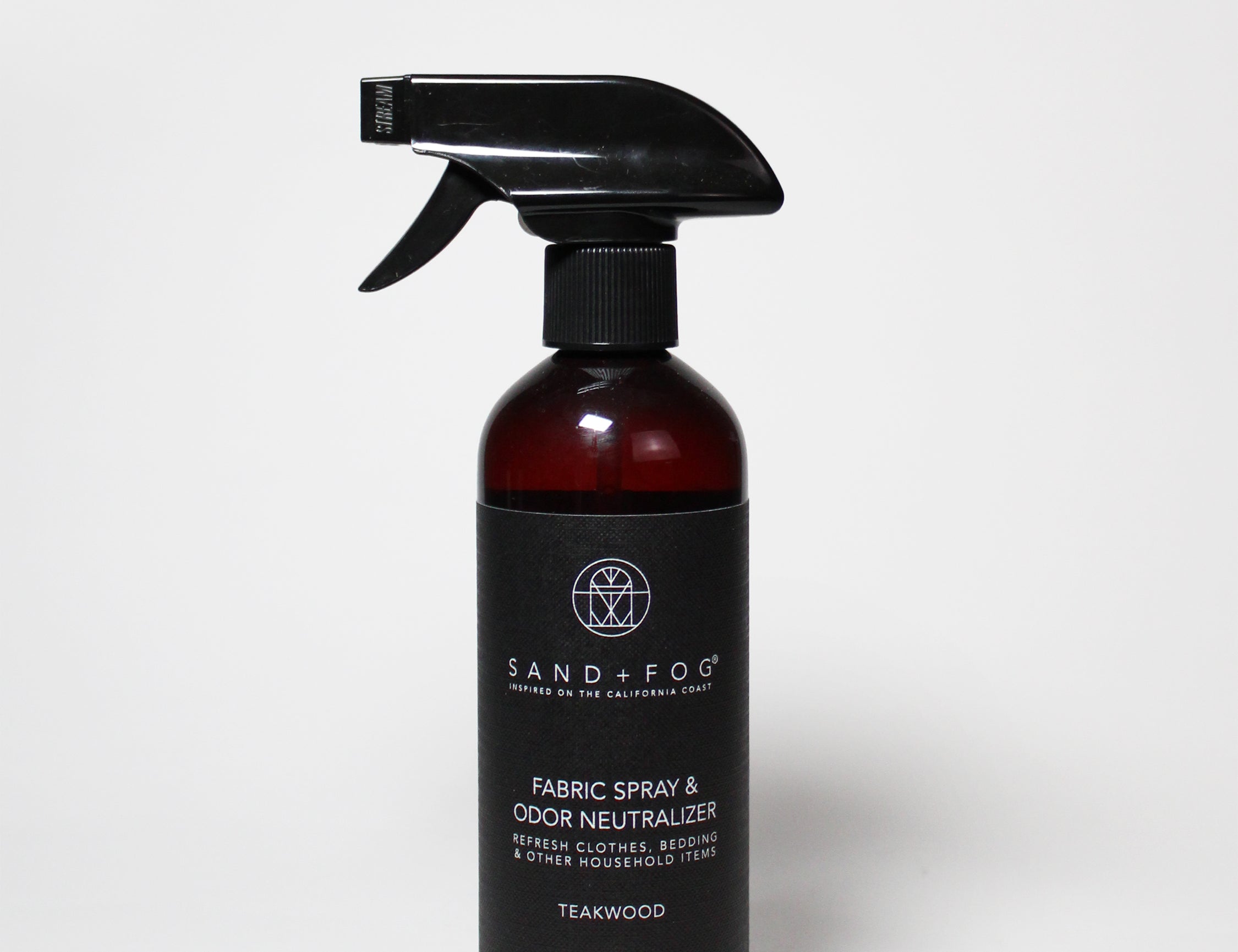 Fabric spray bottle with trigger, Teakwood scent, 11.5 fl oz