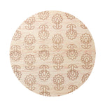 Beige floral patterned candle lid