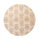 Beige floral patterned candle lid