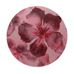 Floral-pattern scented candle top in maroon and blush pink