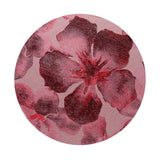 Floral-pattern scented candle top in maroon and blush pink