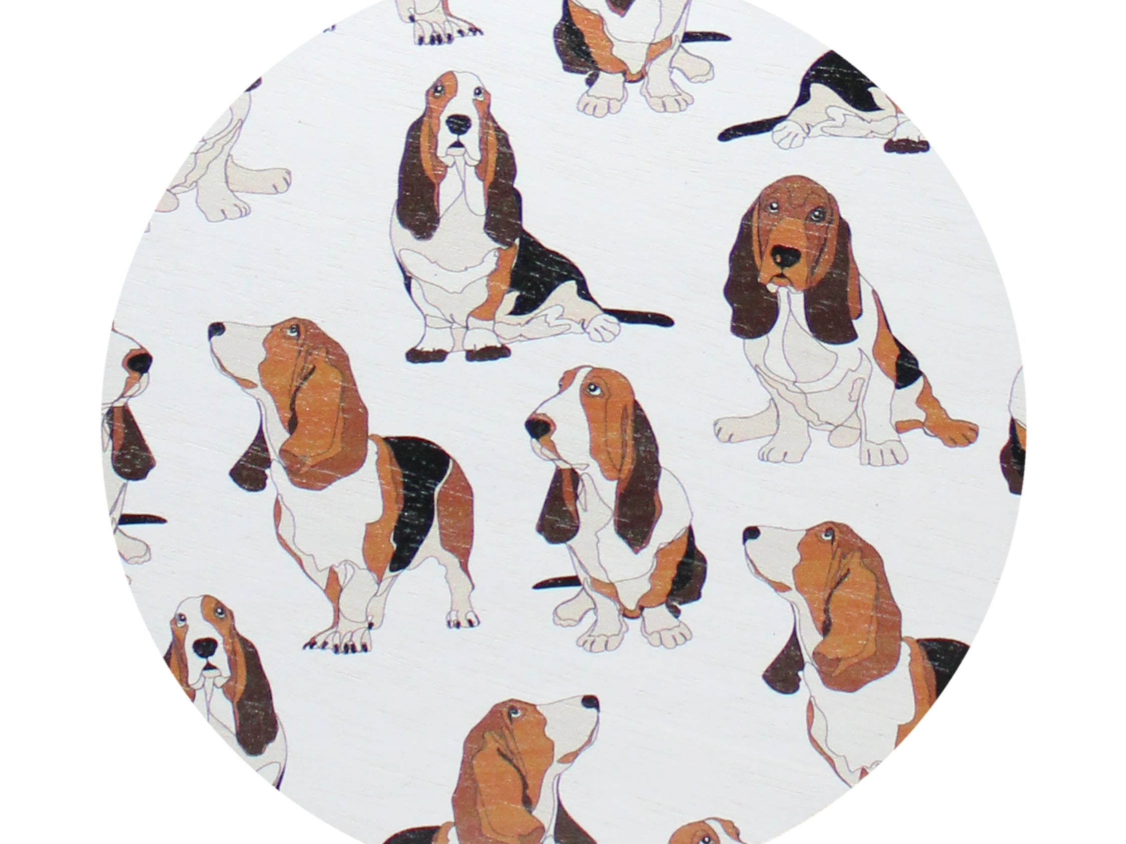 Sandalwood & Citrus scented candle with dog-print lid
