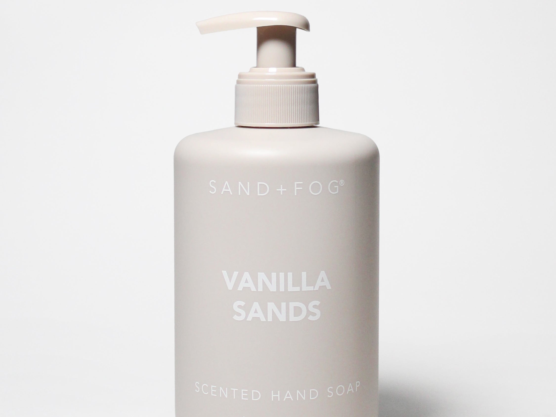 Vanilla sands scented liquid hand soap bottle with cream pump, 16.9 fl oz