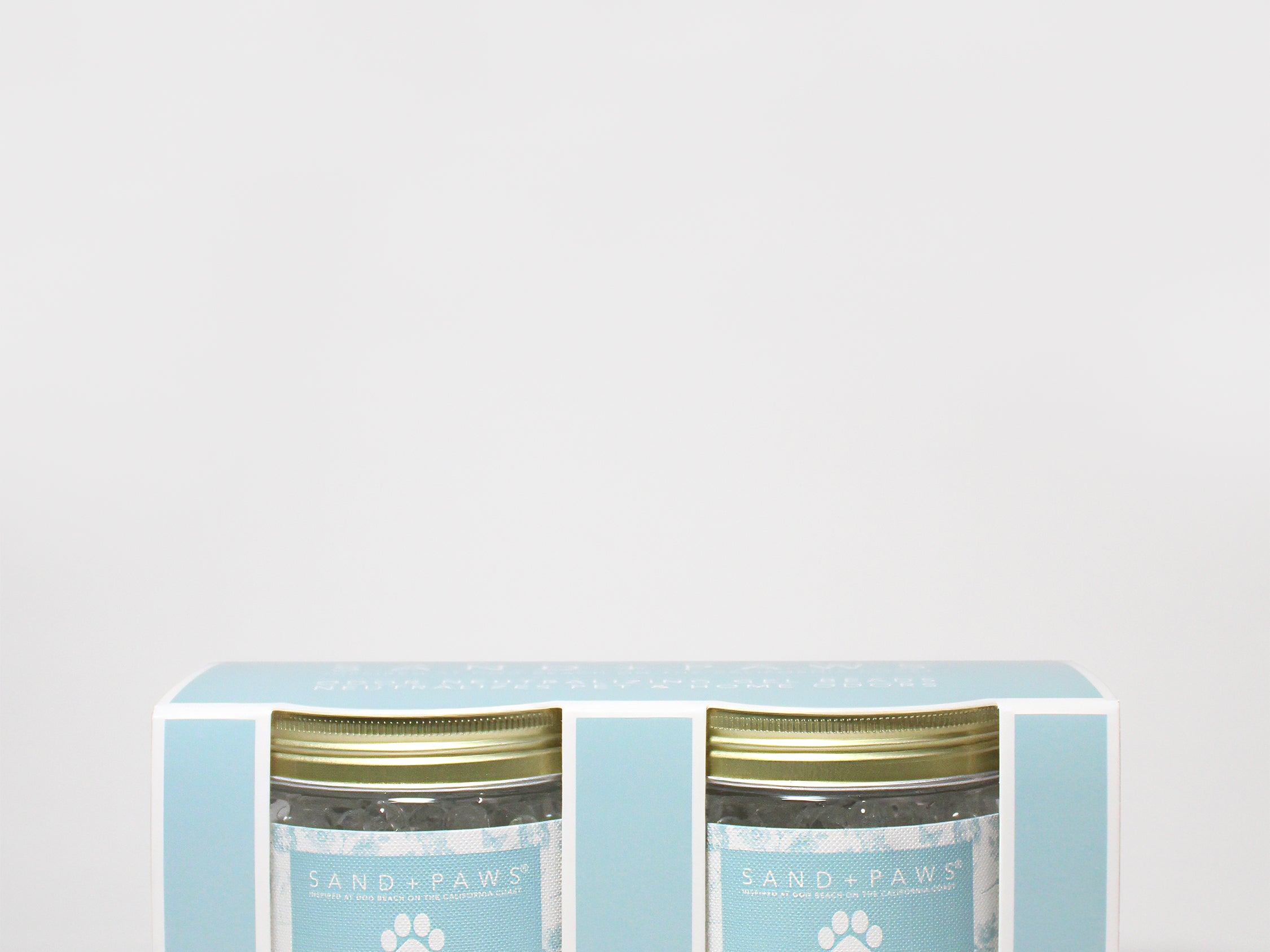 Scent beads pack of 2 in pale blue box, featuring two gel bead pouches