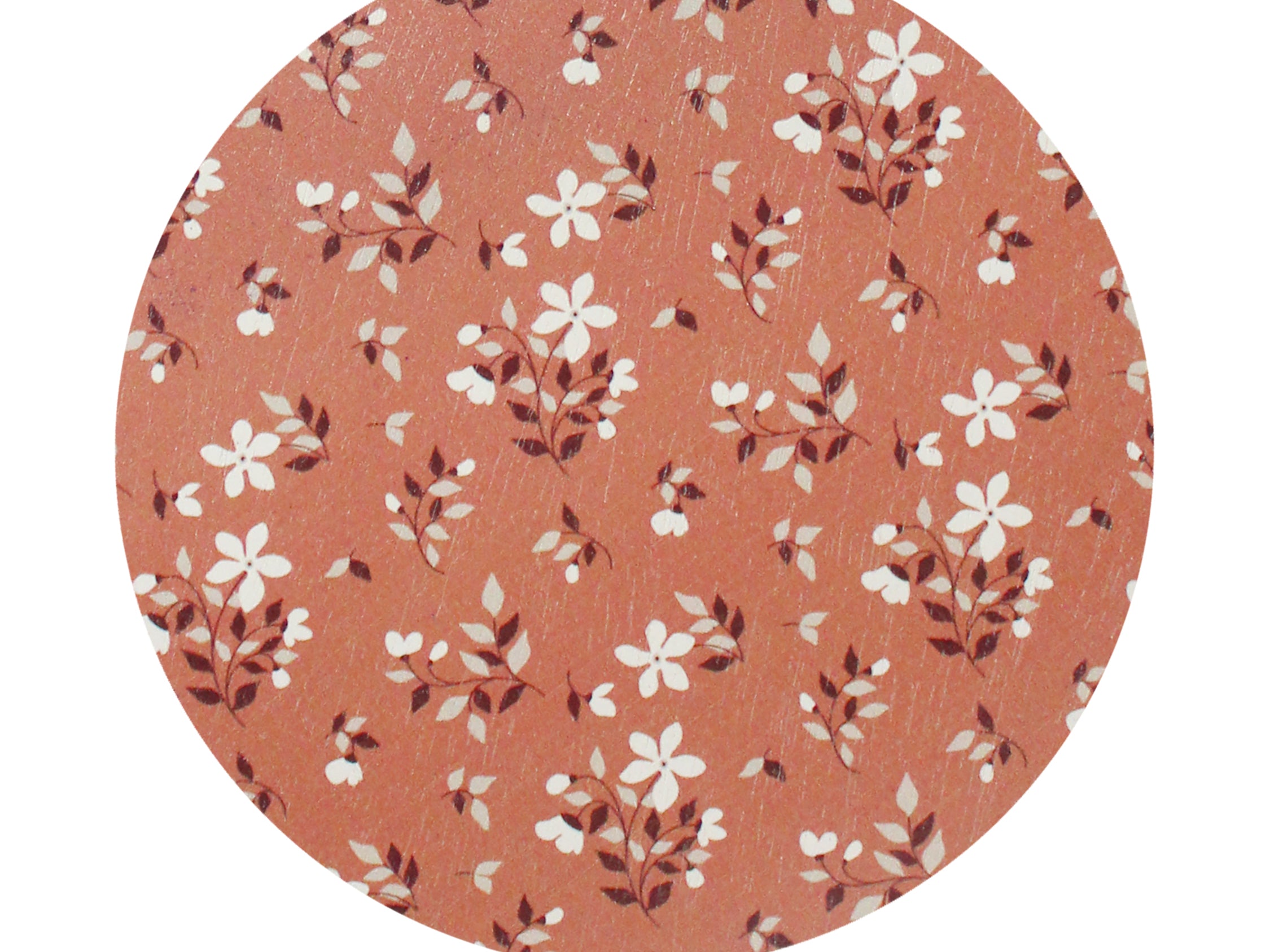 Round scented candle with rose floral-pattern lid