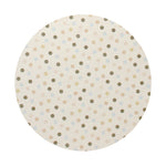 Scented candle lid, beige with small speckle pattern