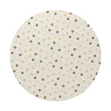 Scented candle lid, beige with small speckle pattern