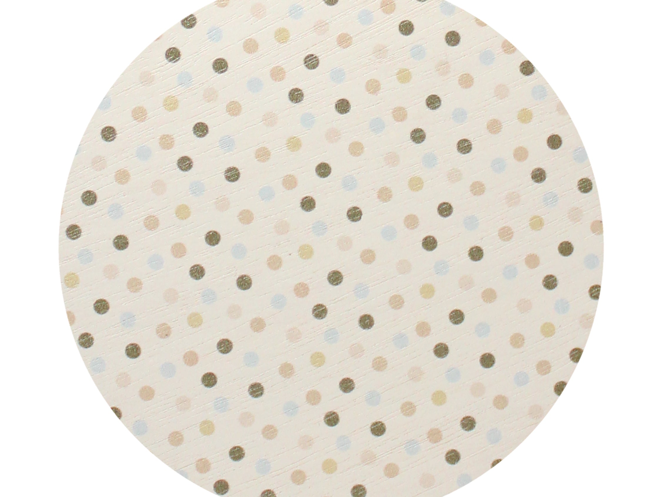 Scented candle lid, beige with small speckle pattern