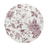 Floral-pattern lid for SAND+FOG scented candle, pale base with purple botanical design