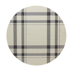 Round plaid lid top for Sand+Fog scented candle